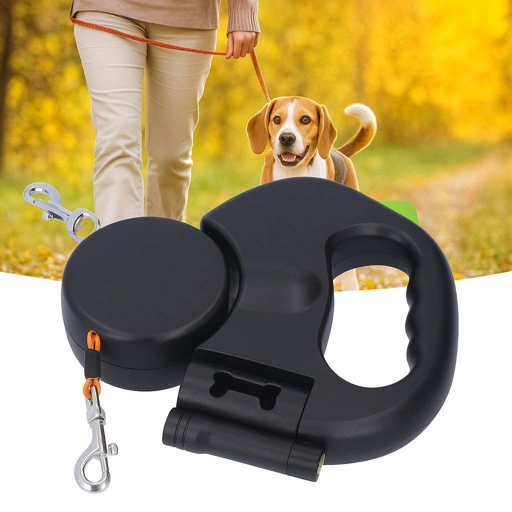 Flexivra™ LED Dual Dog Leash 🐾