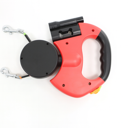 Flexivra™ LED Dual Dog Leash 🐾