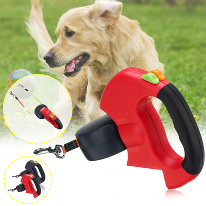 Flexivra™ LED Dual Dog Leash 🐾